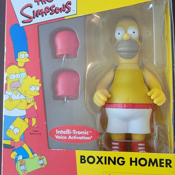 NEW Homer Simpson Playmates Boxing Homer Figure Toyfare Wizard The Simpsons NWT - Picture 7 of 7